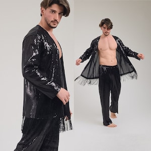 Sequin Tracksuit Men Etsy Canada