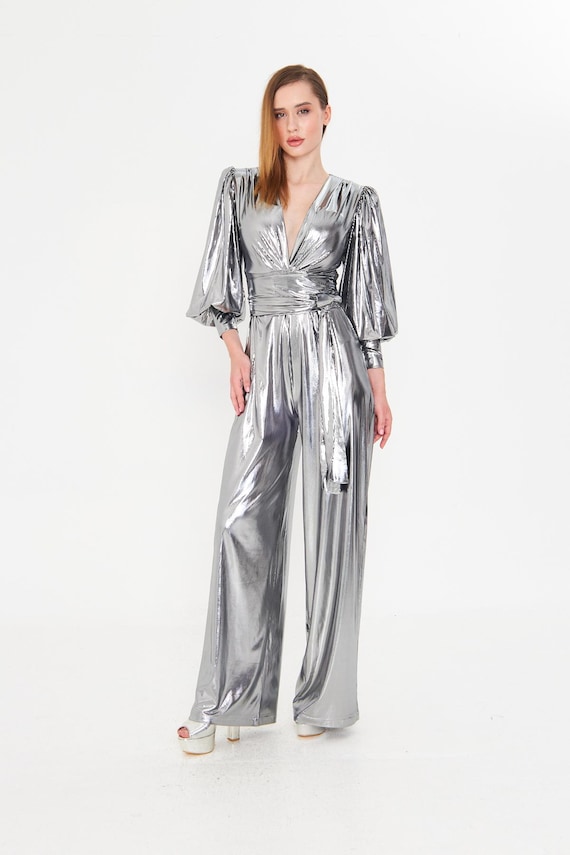 cher silver dress Cher Dressed to Kill Believe Inspired Silver Metallic Leotard With Fringed Tassels