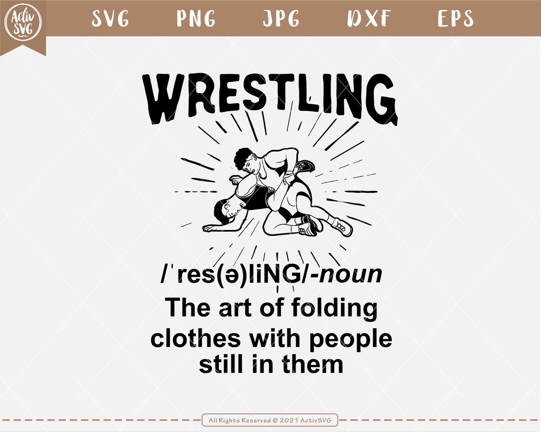 Definition Wrestle Svg Wrestling Svg Wrestler Svg Sports Etsy