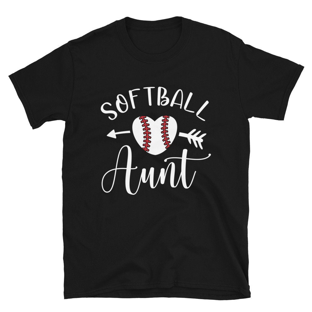 Softball Aunt Shirt Softball Mom Shirt Baseball Shirt for Etsy