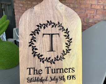 Custom Engraved Cutting Boards with Easel