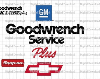Archivo SVG que contiene imágenes de GM Goodwrench Plus y similares de antiguos automóviles RCR