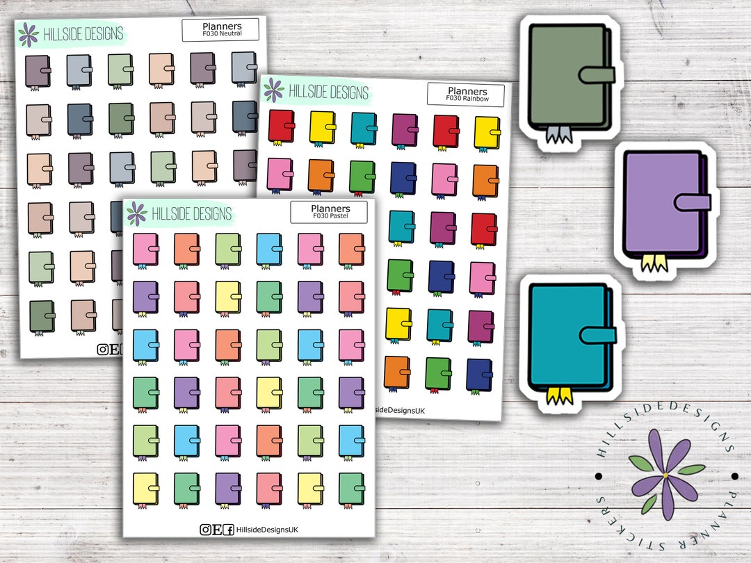 Planner Icon Stickers - Planner, Journal, Hobonichi Stickers - Etsy
