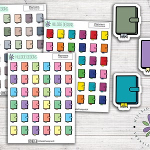 Planner Icon Stickers: Journal, Hobonichi Stickers