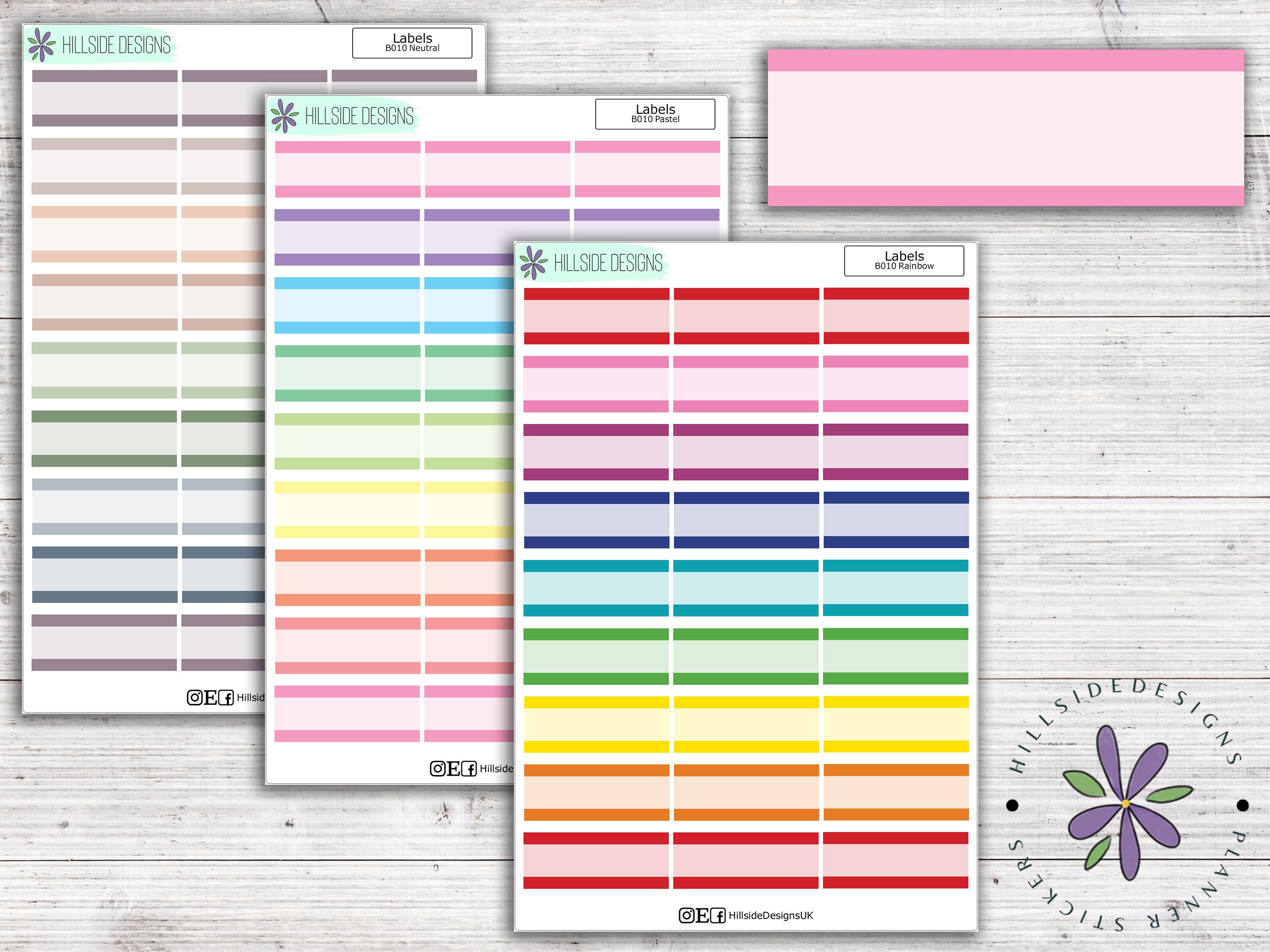 Label Sticker - Planner, Journal, Hobonichi Stickers - Etsy