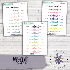 Stickers week-end - agenda, journal, Stickers Hobonichi