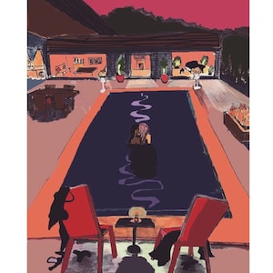 LA Dusk Kiss Queer Lesbian Art Print 6x4