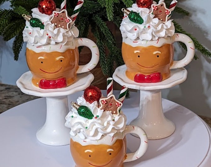 Gingerbread Man Mug Christmas Ceramic Tea Mug