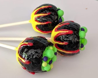 Faux Fake Halloween Cauldron Cake Pop Fake Dessert Tiered Tray Decor