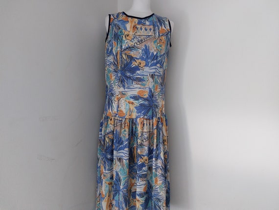 Floret Print Short Sleeve Lounge Set-Cream/Blue