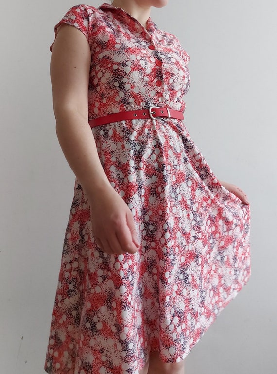 Vintage romantic summer dress, 1970s summer dress… - image 1