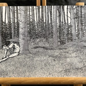 Forest Decay A4 Print | Fineart Print | Horror | Creepy