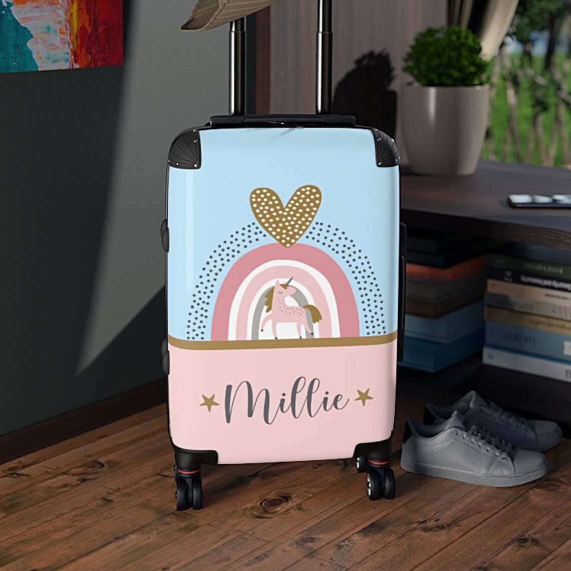 Personalised Cabin Suitcase For Kids Small Custom Luggage For Etsy