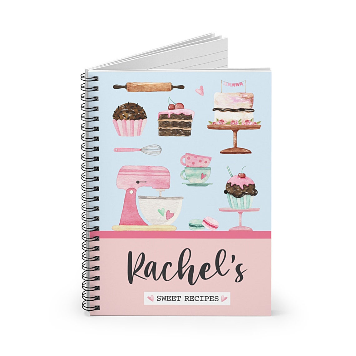 Personalised Baking Recipe Notebook Baking Recipe Journal Etsy UK