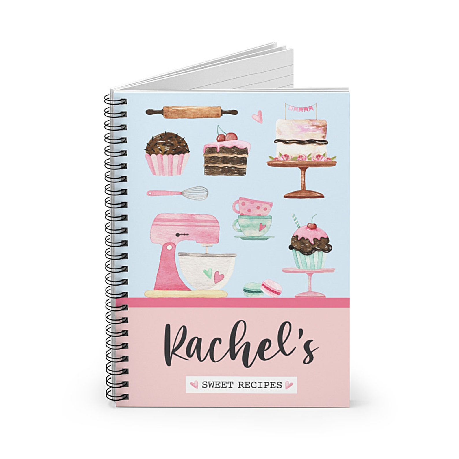 Personalised Baking Recipe Notebook Baking Recipe Journal Etsy UK