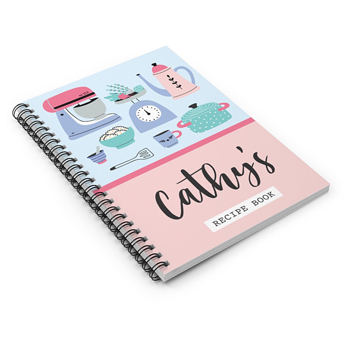 Personalised Recipe Notebook Recipe Journal Custom Recipe | Etsy