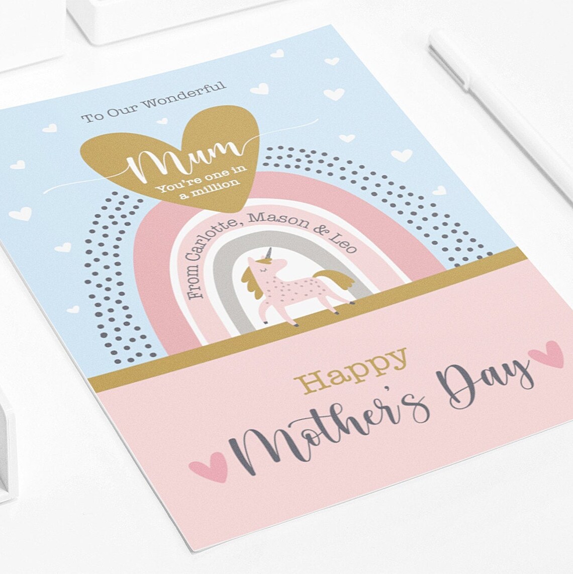 Personalised Large Mothers Day Card Big Personalised Card for Etsy UK