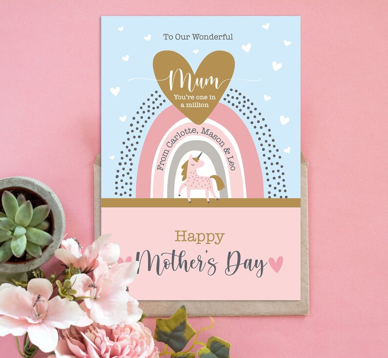 Personalised Large Mothers Day Card Big Personalised Card for Etsy UK