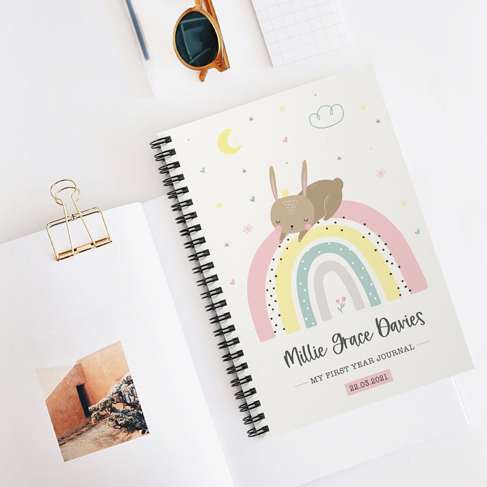 Personalised Baby Journal Baby First Year Baby Book Girl Etsy