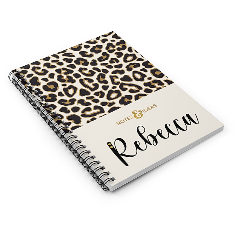 Personalised Notebook Custom Notebook Animal Print Notebook Etsy UK