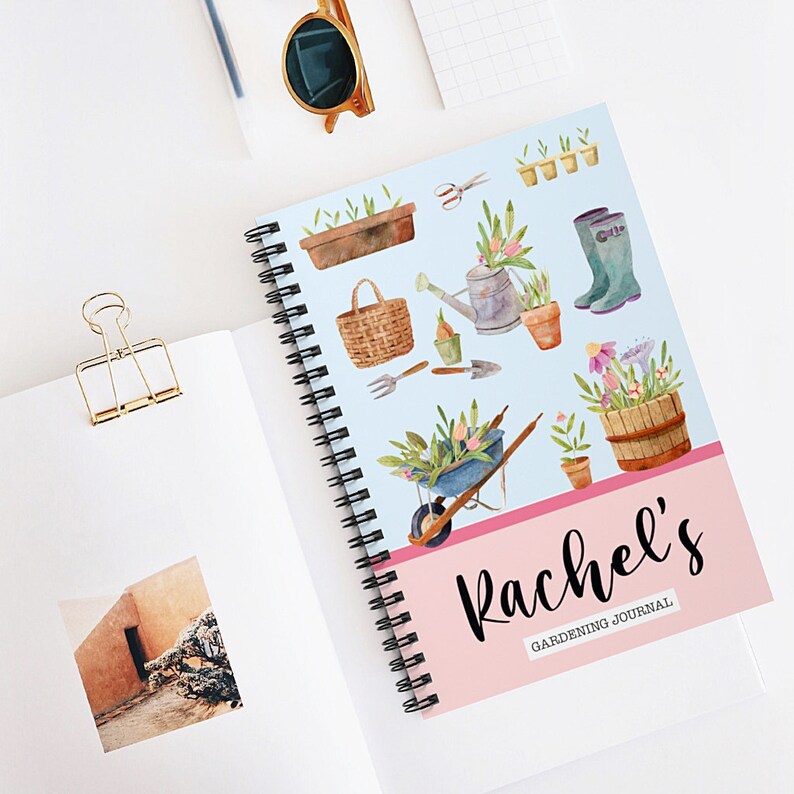 Personalised Gardening Notebook Garden Journal Custom Etsy