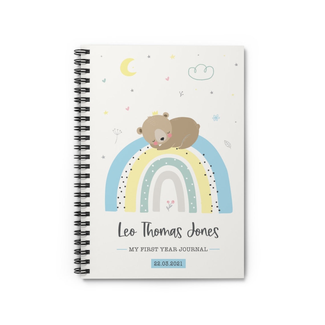 Personalised Baby Journal Baby First Year Baby Book Girl Etsy