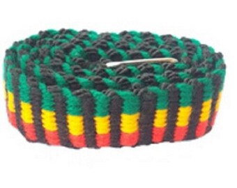 Handmade Reggae Rastafari Rasta Jamaica Belt