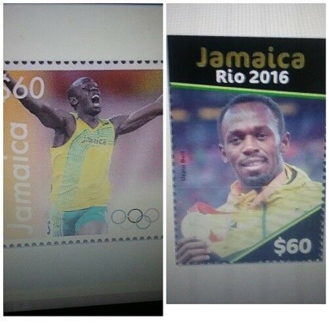 Jamaica Olympic Usain Bolt Stamps London 2012 & Rio 2016 Etsy