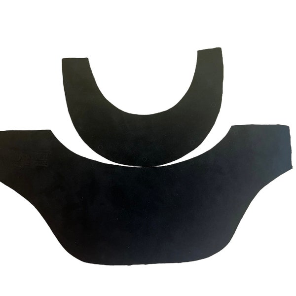 Black diy leather kit for pipeliner sugar scoop and tiger hood welding helmet.