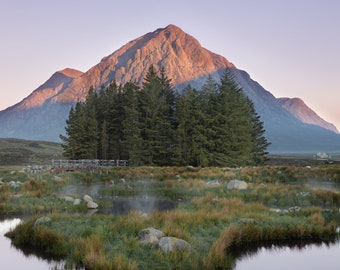 Glen Etive, Buachaille Etive Mor, Glencoe Landscape Print, Scottish Highlands