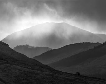 Scotland Landscape, Glencoe Mountains, Landscape Photo Print