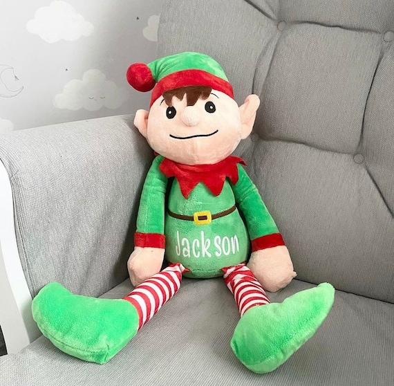 Personalised Elf Teddy Christmas Elf 