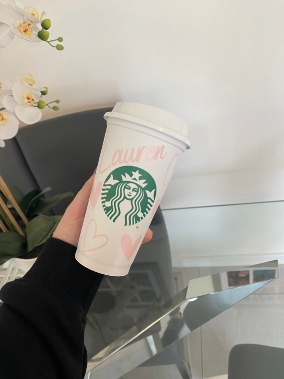 Rose gold - LV inspired - starbucks cold Cup