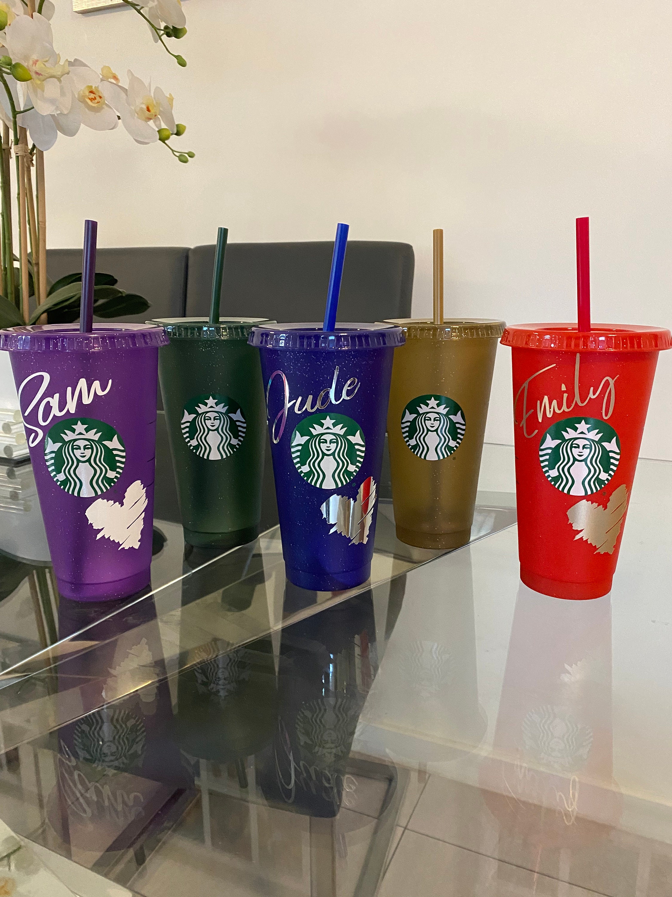 Starbucks Cup, Glitter Starbucks Cup, Cold Cup, Personalised Cold