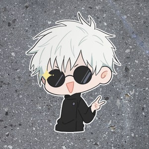 Gojo Satoru Ohne Brille Aufkleber Jujutsu Kaisen Aufkleber Etsy