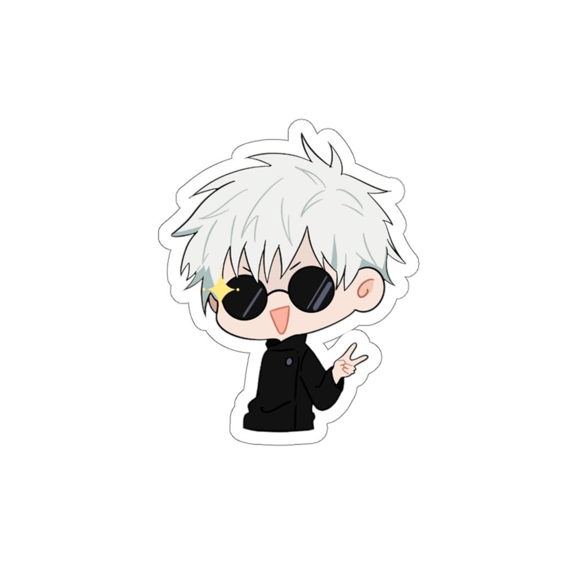 Satoru Gojo Chibi Sticker Jujutsu Kaisen Sticker Cute Gojo | Etsy