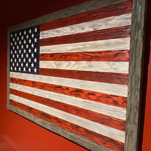 Wooden American Flag image 9