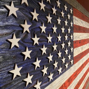 Wooden American Flag image 4