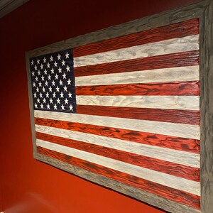 Wooden American Flag image 8