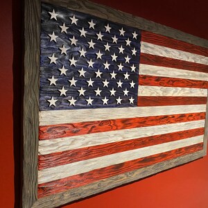 Wooden American Flag image 2