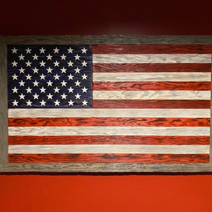 Wooden American Flag image 6