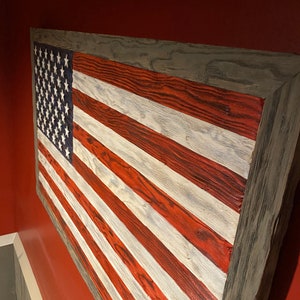 Wooden American Flag image 5