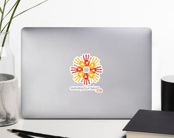 Etiqueta adhesiva del logotipo vertical de SYSF