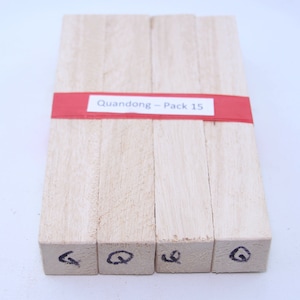 Quandong Pen Blanks are White Wood. Project Blanks for Pen Turning