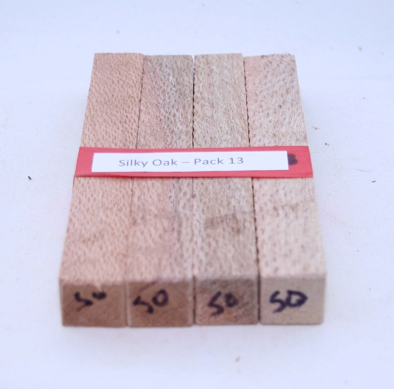Silky Oak Pen Blanks, Australian Turning Timber, Wood Turning, Lathe Turning, Small Utensil