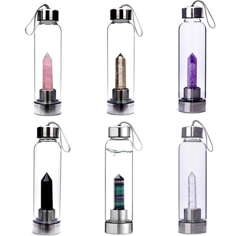 Crystal Infused Water Bottle Etsy