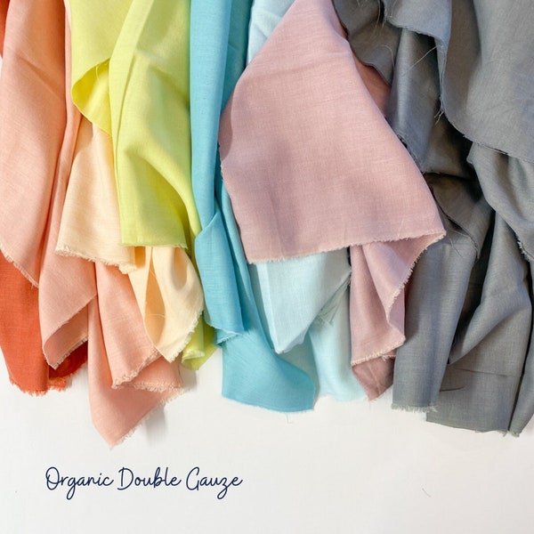 Organic Cotton Double-gauze | Spring 2022 Collection | Birch Organic Fabrics | yardage and bundles