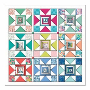 Shining Star Quilt Kit, featuring West Palm fabric by Art Gallery Fabrics, beach quilt, island quilt