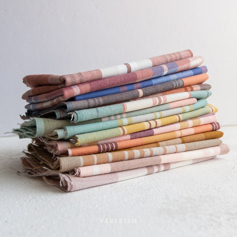 Arcade Wovens by Fableism Supply Co, bundle, 100% Cotton woven fabric for quilting, garments and home decor, group 3 of 3 fat quarter