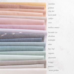 Everyday Chambray from Fableism Supply Co, bamboo and cotton blend, chambray, group 2 of 3, new Spring 2023 release, half yard increments